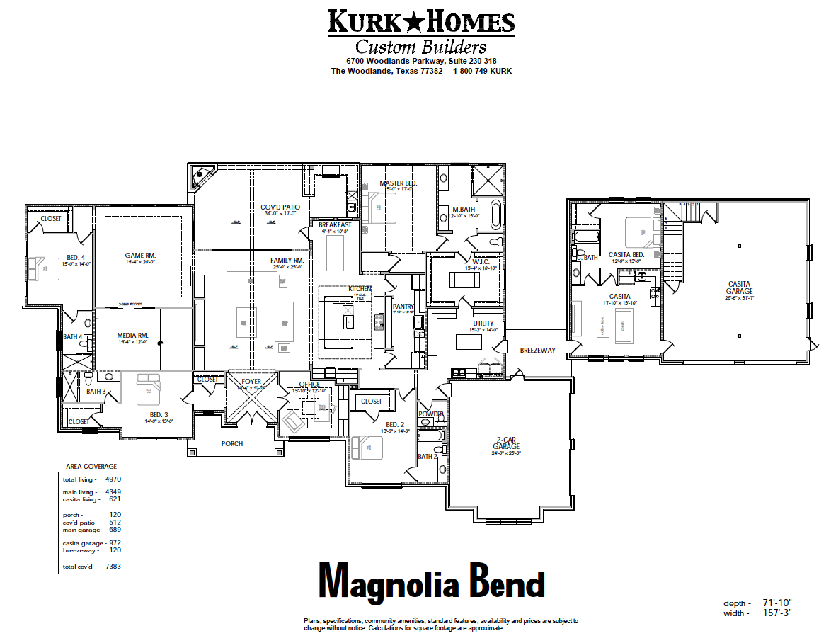The Magnolia Bend - Home Plan Design