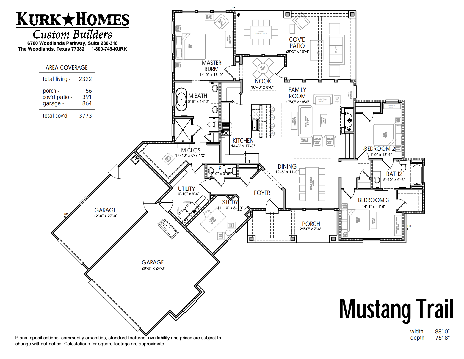The Mustang Trail - Home Plan Design
