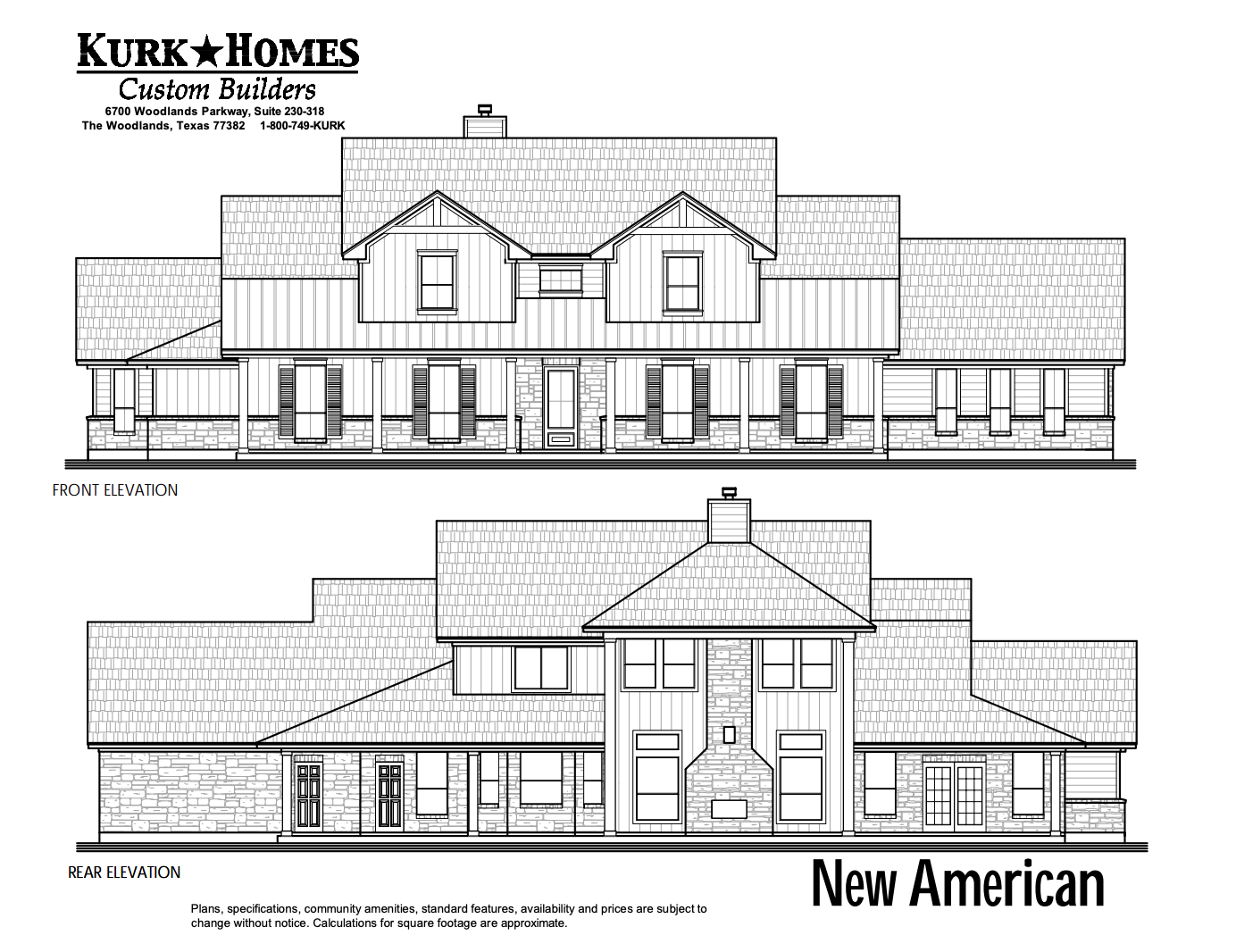 The New American - Exterior Elevation
