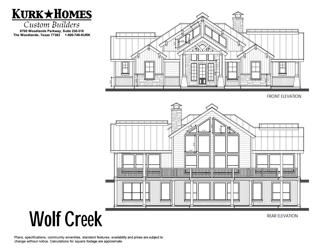 The Wolf Creek - Elevation
